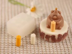 Molde silicona 6 mini velitas